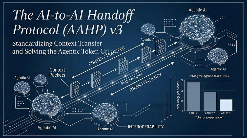 The AI-to-AI Handoff Protocol (AAHP) v3: Standardizing Context Transfer and Solving the Agentic Token Crisis